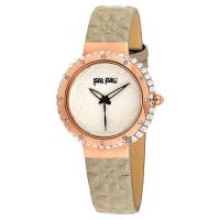 Folli Follie Heart4Heart 幸運草晶鑽女錶 橄欖綠 33mm WF13B032SPI-LW
