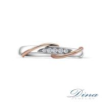 DINA JEWELRY 蒂娜珠寶 交織戀曲鑽石對戒-女戒_預購