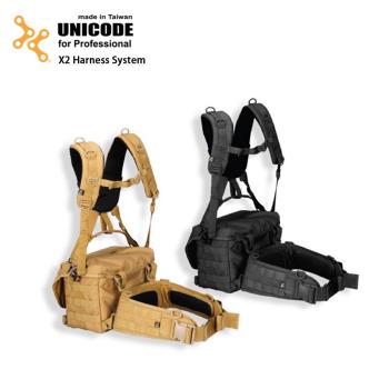 UNICODE X2 Harness System 通用雙肩腰封負重系統-經典黑