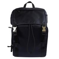 PRADA 2VZ062 經典三角LOGO尼龍帆布硬式束口後背包.深藍
