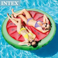 【INTEX】西瓜戲水浮排183*23cm 適用:成人(56283)