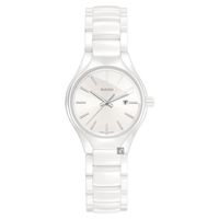 RADO 雷達 真系列陶瓷石英女錶 白 30mm R27061012