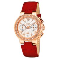 Folli Follie Watchalicious 羅馬晶鑽計時女錶 白x紅 32mm WF13B001SES-RE