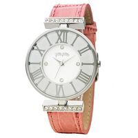 Folli Follie DYNASTY 時尚教主羅馬女錶 銀x粉紅 36mm WF1A029SSS-PI