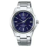 SEIKO精工 SPIRIT萬年曆太陽能電波錶 藍 38mm 7B24-0BN0B SBTM239J
