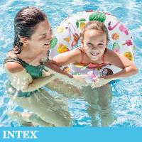 【INTEX】海底世界游泳圈直徑51cm(圖案隨機) 適用:3~6歲(59230)