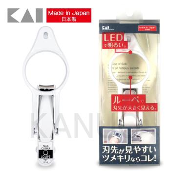 【日本貝印】LED放大鏡指甲剪KQ-0334