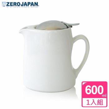 【ZERO JAPAN】時尚冷熱陶瓷壺600cc 白色