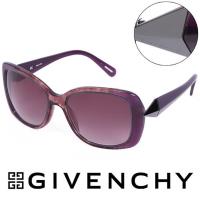 GIVENCHY 法國魅力紀梵希時尚幾何美學風格太陽眼鏡 - (紫) GISGV8297NHX
