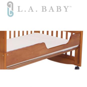 美國L.A. Baby 成長床床側板(白色/咖啡色)