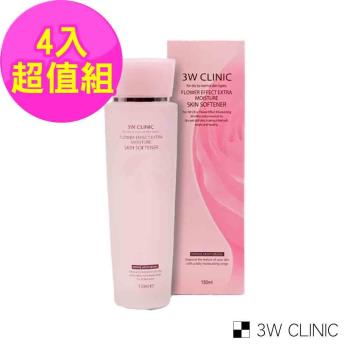 韓國3W CLINIC 極緻透光嫩白保濕化妝水 150ml x 4入(嫩白 保濕 化妝水)