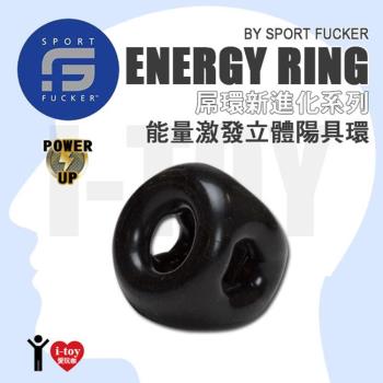【黑】美國 SPORT FUCKER 屌環新進化系列 能量激發立體陽具環 ENERGY RING