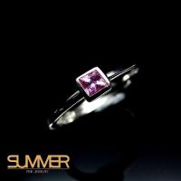 【SUMMER寶石】設計款彩色藍寶戒指(925銀 A22)