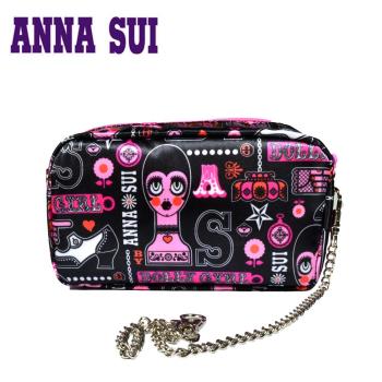 Anna Sui 日本安娜蘇 復古時尚太陽眼鏡 (黑+紫) AS803-007