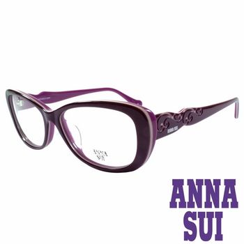 ANNA SUI 日本安娜蘇 印象圖騰造型眼鏡(紫)AS635-760