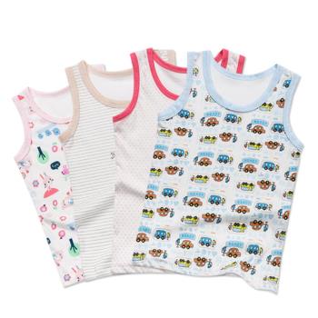 Colorland-3件入-童裝嬰兒服寶寶無袖背心上衣 韓國原裝內衣睡衣