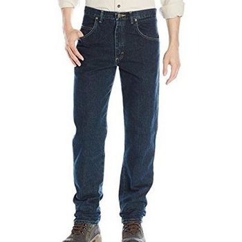 Wrangler 2017男時尚藍哥休閒深調藍色牛仔褲(預購)