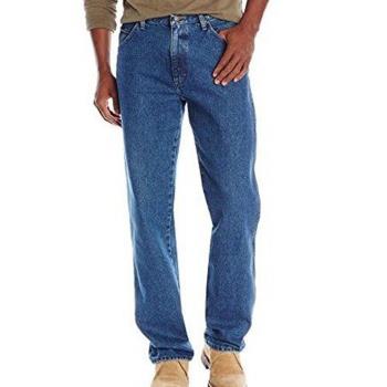 Wrangler 2017男時尚藍哥正宗經典石洗藍色牛仔褲(預購)
