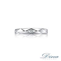 DINA JEWELRY 蒂娜珠寶 菱菱極致鑽石對戒-女戒_預購