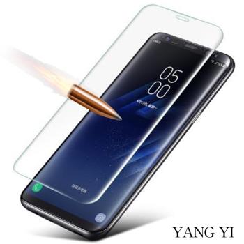 YANGYI 揚邑-Samsung Galaxy S8 Plus 6.2吋 滿版3D防爆防刮 9H鋼化玻璃保護貼膜