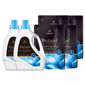台塑生醫BioLead經典香氛洗衣精 天使之吻x2瓶+4包