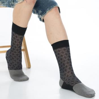 【KEROPPA】可諾帕奈米竹炭絲光棉紳士男襪x2雙C90008