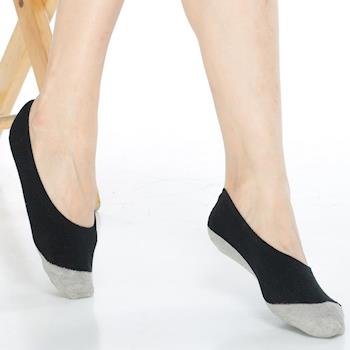 【KEROPPA】吸濕/止滑/減壓竹炭隱形襪(男女適用)*綜合6雙-C502-B