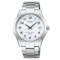 SEIKO精工 SPIRIT萬年曆太陽能電波錶 銀 38mm 7B24-0BN0S SBTM237J