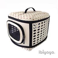 【IBIYAYA依比呀呀】輕巧摺疊寵物提籠-米點點(FC1006)