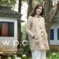 w.p.c.星星釦子款 時尚雨衣/風衣(R1032)-卡其色