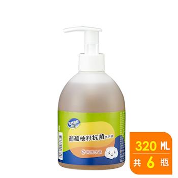 南僑水晶葡萄柚籽抗菌洗手液 320g X6瓶