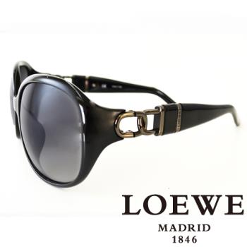 LOEWE 環扣高質感太陽眼鏡（黑） SLW784－0Z42