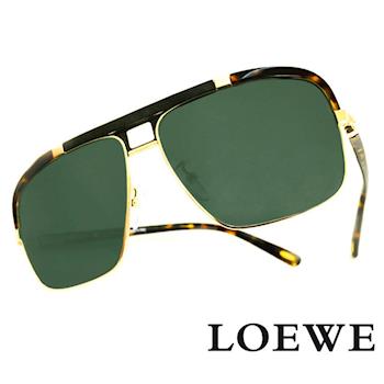 LOEWE 西班牙皇室品牌羅威軍用質感太陽眼鏡(豹紋) SLW404-316P