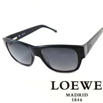 LOEWE 西班牙皇室品牌羅威素面貴氣太陽眼鏡(藍) SLW693-09GU
