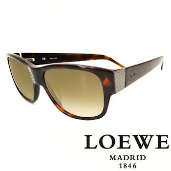 LOEWE 西班牙皇室品牌羅威素面貴氣太陽眼鏡(琥珀) SLW693-09XK