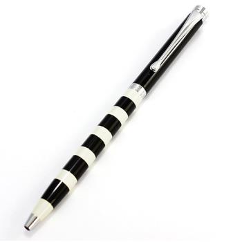 MITIQUE美締克 Oriental 東方美系列 尊爵黑橫條紋白夾原子筆