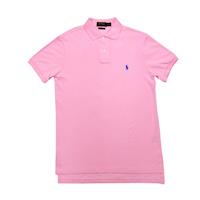 Ralph Lauren 小馬球經典戰馬短袖POLO衫-淡粉/藍