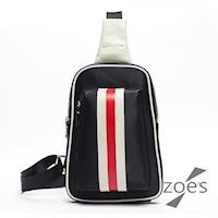 【Zoes】頂級 防潑水牛津布 潮流設計胸背包
