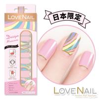 【LOVE NAIL】持久指甲油貼-日本限量系列-Pink Fire Works(粉紅煙火)指甲貼