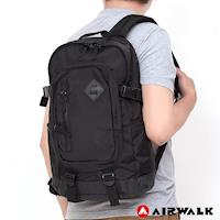 【美國 AIRWALK】 後背包多功能調節式(可放筆電-黑)