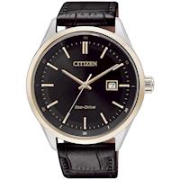 CITIZEN星辰 Eco-Drive 簡約內斂光動能時尚男錶-黑/41mm(BM7254-12E)