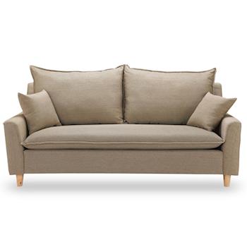 【時尚屋】[MT7]奧蘿拉三人座淺咖啡色沙發MT7-321-2免組裝/免運費/沙發