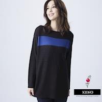 KIINO 工研院合作研發昇温保暖色塊拼接外罩針織衫