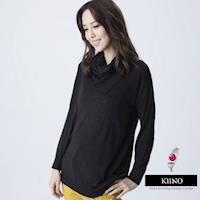 KIINO 工研院合作研發昇溫保暖圓領外罩針織衫附流行脖套