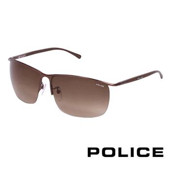 POLICE 都會復古飛行員太陽眼鏡 (古銅色) POS8697E0R10