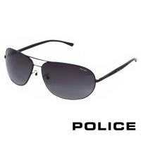 POLICE 都會時尚經典飛行員造型太陽眼鏡 (消光黑) POS8691E0531