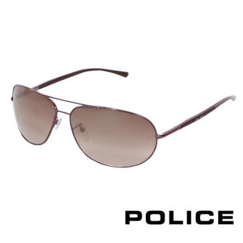 POLICE 都會復古飛行員太陽眼鏡 (古銅色) POS8691EK01X