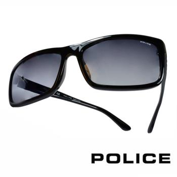 POLICE 義大利警察都會款個性型男眼鏡-膠框(黑色) POS1883E0700