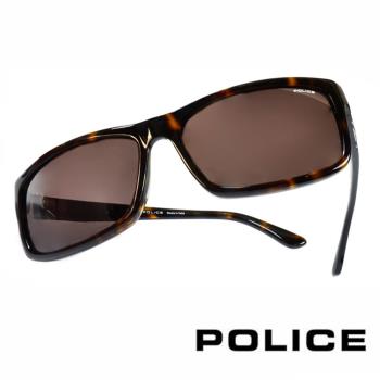 POLICE 義大利警察都會款個性型男眼鏡-膠框(豹紋) POS1883E0722