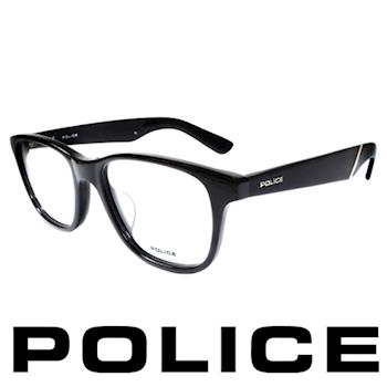 POLICE 義大利警察都會款個性型男眼鏡-膠框(黑) POV1792E0700